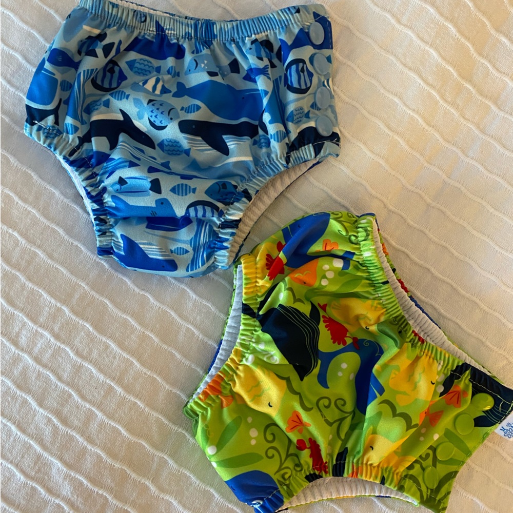 I Play Swim Diapers, set of 2